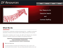 Tablet Screenshot of dfresources.com